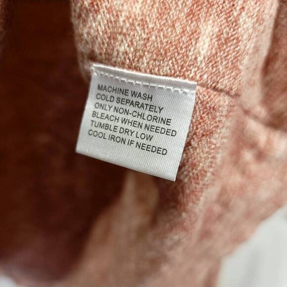 Charleston Threads Sweater Xxl Light Weight Cream Pink Red Mens Linen Cotton  - Picture 5 of 5